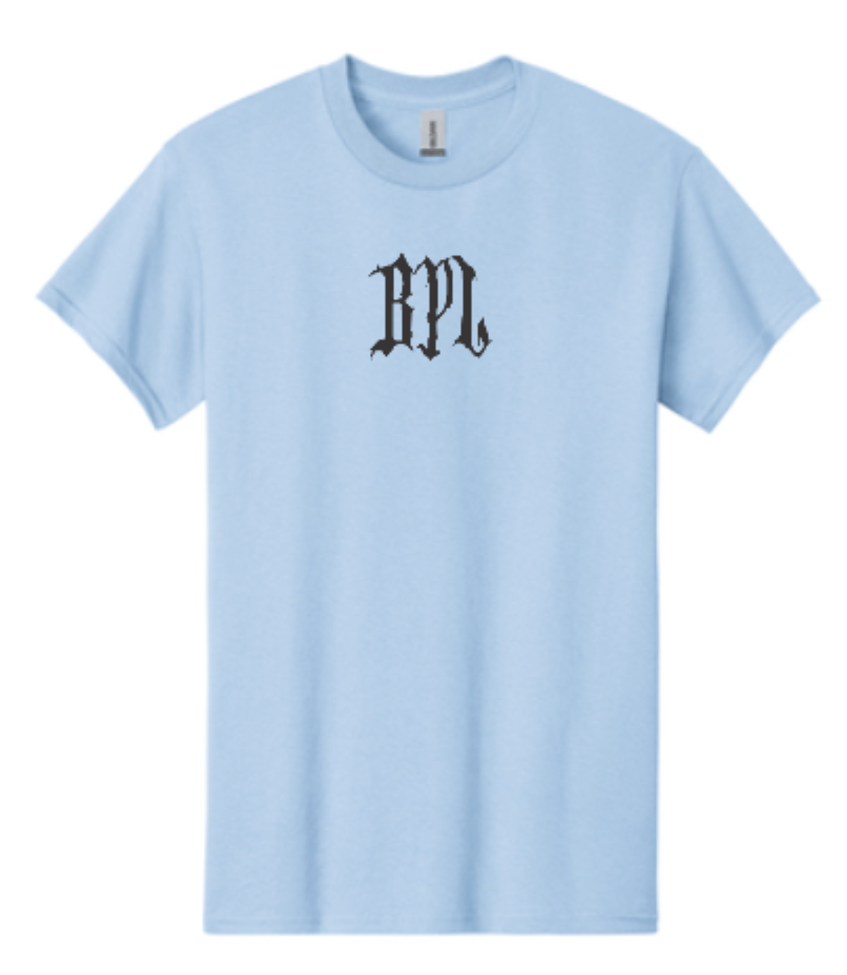 LIGHT BLUE AND WHITE HEAVYWEIGHT TEE